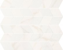 Panaria Trilogy Mosaico Freccia Calacatta White Soft 30x35