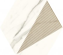 Paradyz Calacatta Heksagon C Mat Inserto 17.1x19.8