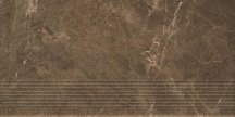Paradyz Ibis Brown Stopnica Prosta Mat 30x60