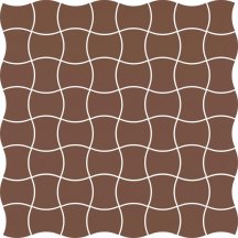 Paradyz Modernizm Brown Mozaika Prasowana K 3.6X4.4 30.86x30.86
