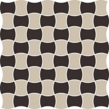 Paradyz Modernizm Nero Mozaika Prasowana K 3.6X4.4 Mix C 30.86x30.86