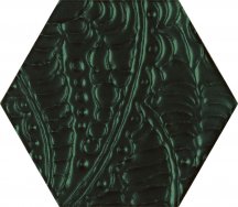 Paradyz Urban Colours Green Inserto Glass Heksagon 19.8x17.1