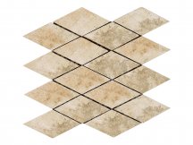 Pastorelli Villa Imperiale Mosaico Rombi Noce 7.5x15 30x30