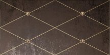 Petracers Ad Maiora Rhombus Fregio Con Swarovsky Oro Su Moro 50x100