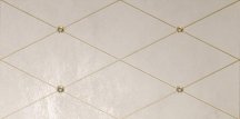 Petracers Ad Maiora Rhombus Fregio Oro Su Beige 50x100