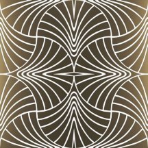 Petracers Swing Piuma Ottone Su Bianco Matt 60x60