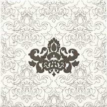 Piemme Valentino Elite Forma Bianco Nero Damasco 30x30