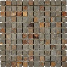 Pixel Mosaic Сланец Slate Rusty 23х23 30.5x30.5