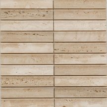 Pixel Mosaic Венеция Yellow Travertine Concave 30.5x31.8