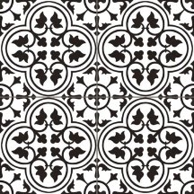 Prissmacer Hampton Black Pre 45x45