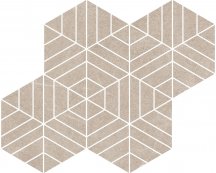 Ricchetti Ease Esagona Mosaico T72 Greige Nt 27.8x34.8
