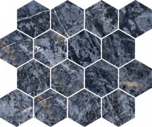 Ricchetti Golden Pure Esagona Mosaico T16 Sodalite Lx 28.7x34.4