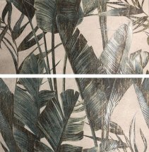 Rondine Loft Beige Jungle Hot Rect Set 2 Pcs 80x80