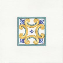 Savoia Antiche Riggiole Napoletane Inserto Marechiaro 22x22