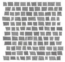 Serenissima Cir Costruire Mosaico Random Metallo Titanio 30x30