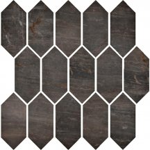 Serenissima Cir Fossil Mosaico Losanga Bruno Lux 30x30