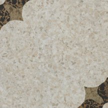 Settecento Accademia Fiore Beige-Caramel-Caffe Lappato Decoro 47.5x47.5