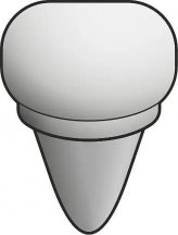 Settecento Ciment Raccordo Esterno Copribordo Grigio 5x5