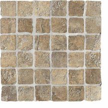 Settecento Maya Azteca Mosaico Bruno Su Rete 5x5 32.7x32.7