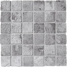 Settecento Maya Azteca Mosaico Grigio Su Rete 32.7x32.7