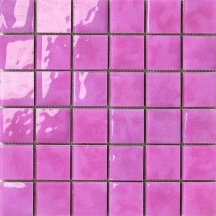 Settecento Musiva Rosa Fucsia 4.5x4.5 Su Rete 28.6x28.6