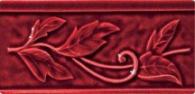 Settecento The Traditional Style Fregio Burgundy Listello 7.5x15