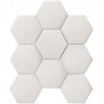 Starmosaic Homework Mosaic Hexagon Big White Antislip 25.6x29.5