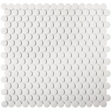 Starmosaic Homework Mosaic Penny Round White Antislip 30.9x31.5