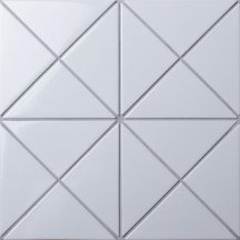 Starmosaic Homework Mosaic Triangolo White Glossy 26.3x26.3