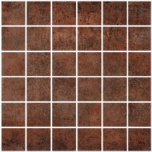 Tagina Metal Mosaico Corten 5X5 30x30