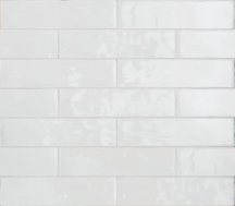 Terratinta Betonbrick Wall White Glossy 7.5x30