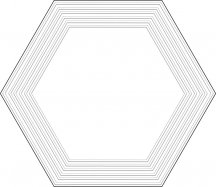 Tubadzin Cielo E Terra Dekor Beige Geometry 2 Mat 10 mm 19.2x22.1