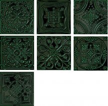 Tubadzin Tinta Decor Green 14.8x14.8