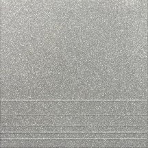 Уральский Гранит Ступени Серый Соль-Перец 30x30