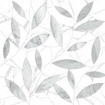 Vallelunga Cut On Size Arredo Foglie Carrara Argenta 240x240