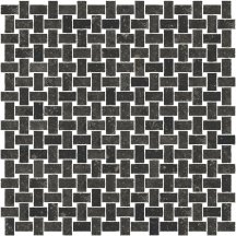 Vallelunga Petra Noire Mosaico Intreccio 30x30