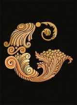 Versace Alphabet Lettera Nera G 14.5x19.4