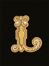 Versace Alphabet Lettera Nera L 14.5x19.4