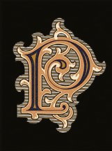 Versace Alphabet Lettera Nera P 14.5x19.4