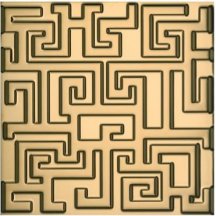 Versace Greek 3D Pvd Oro 40x40