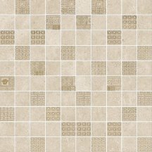 Versace Greek Mosaici T100 Decorato Beige-Oro 40x40