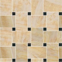 Versace Marble Mos Intreccio Oro Nero 29.1x29.1