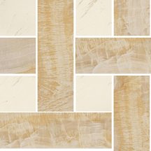 Versace Marble Mosaico Chesterfield Oro-Bianco 29.1x29.1