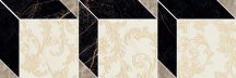 Versace Marble Mosaico Cube Decorato Nero-Bianco-Grigio 19.5x58.5