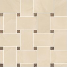 Versace Marble Mosaico Intreccio Beige-Marrone 29.1x29.1