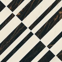 Versace Marble Mosaico Optical Nero-Bianco 58.5x58.5