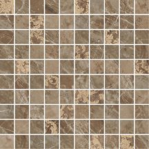 Versace Marble Mosaico T100 Decorato Marrone 29.1x29.1