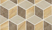 Versace Marble Mosaico T3 3D Marrone-Oro-Beige 17x29.1