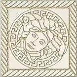 Versace Marble Tozzetto Medusa Bianco Sabbia 11.5x11.5