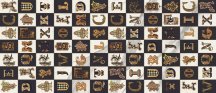 Versace Maximvs Lettering Bianco-Nero-Oro B 120x278